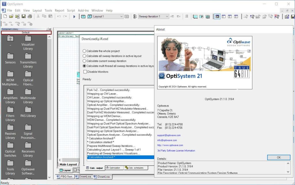 Optiware Software Screen OptiSystem 23.1 Download & Guide | YouSoftly